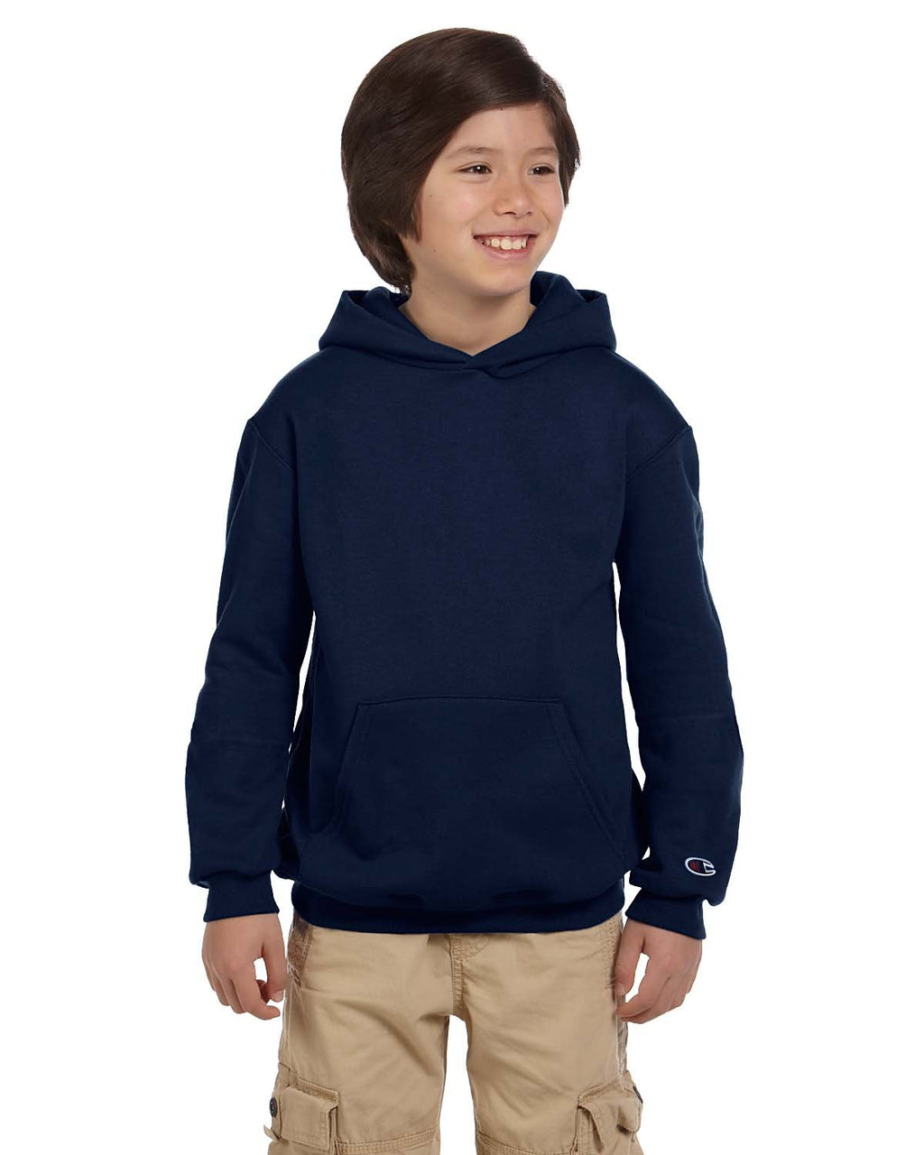 Youth Powerblend Pullover Hooded Sweatshirt - BLAcK - S(D0102HI3F9g)