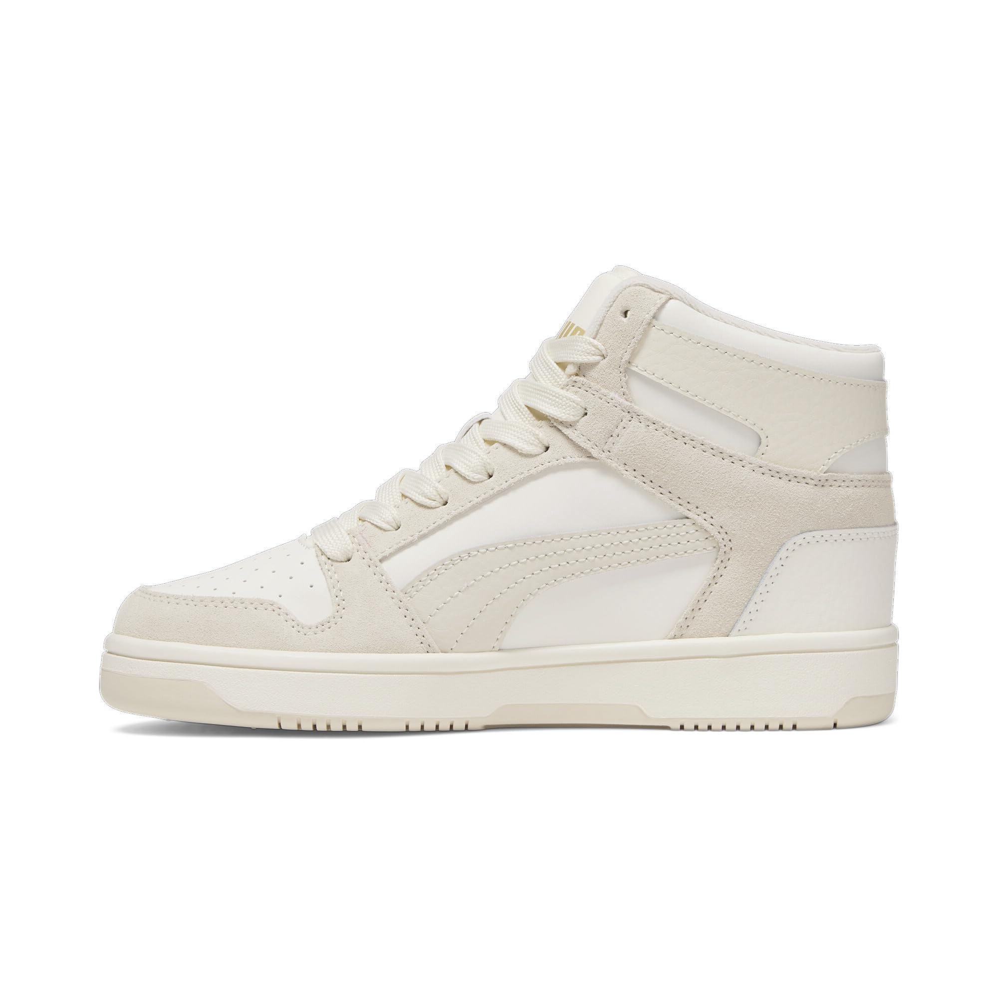 PUMA Womens Rebound Layup Sneaker, MASHMALLOW Warm White-Alpine Snow-Sugared Almond, 6.5