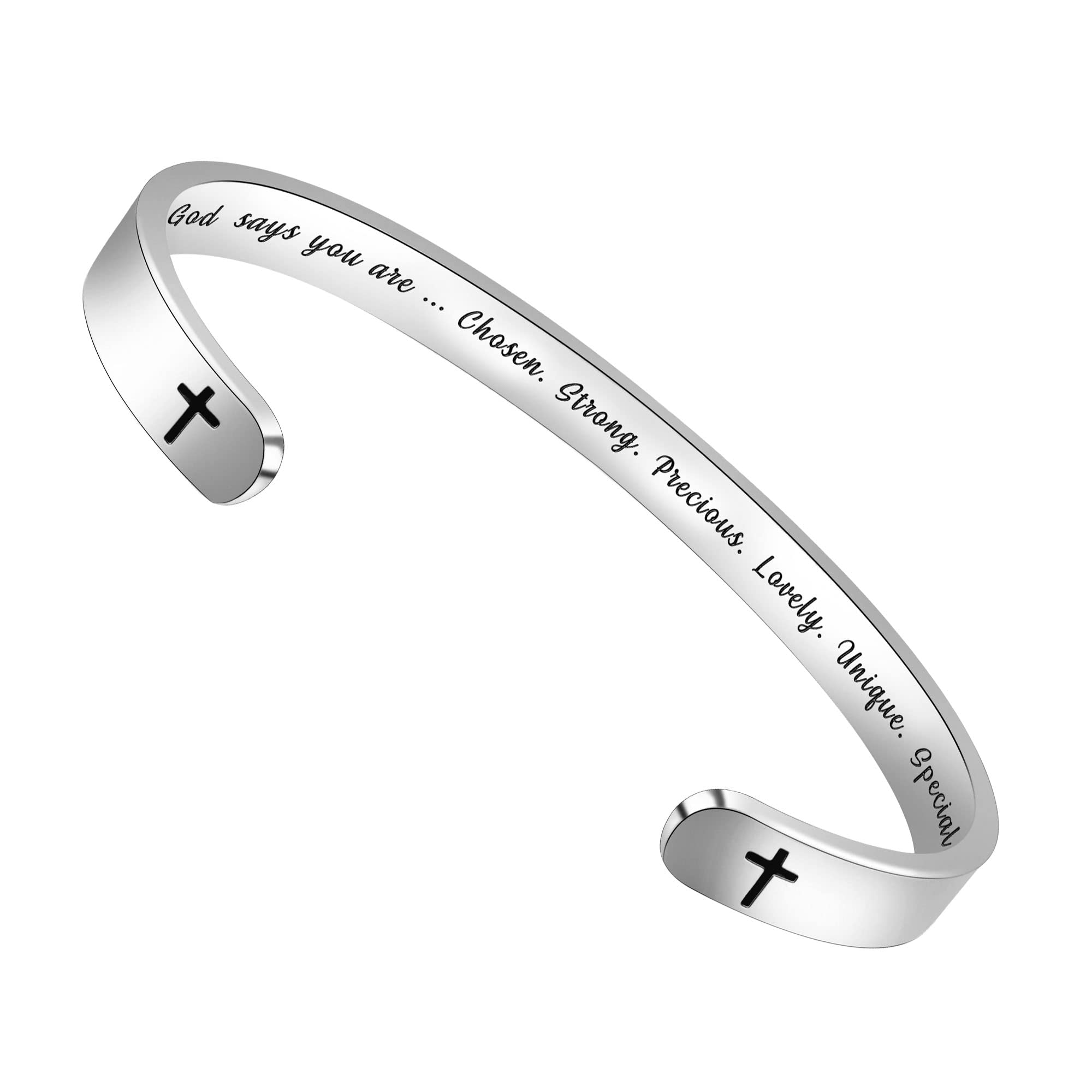 Btysun Inspirational Bracelets for Women Christian Gifts for Her Teen Girls and Boy Best Friend Bracelet Religious Bible Verse M