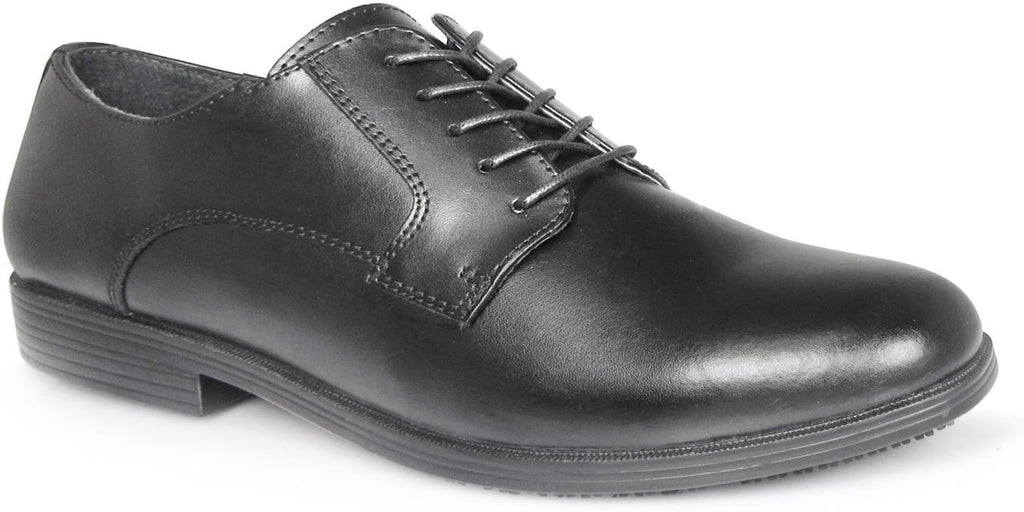 Genuine Grip 940-7.5W Womens Black Slip-Resistant Oxfords Dress Shoes Size 7.5 Wide
