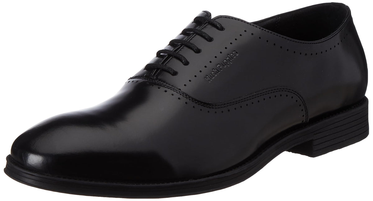 Hush Puppies Mens Edward Oxford E 23 Black Formal Shoes  10 UK (8386000) 10