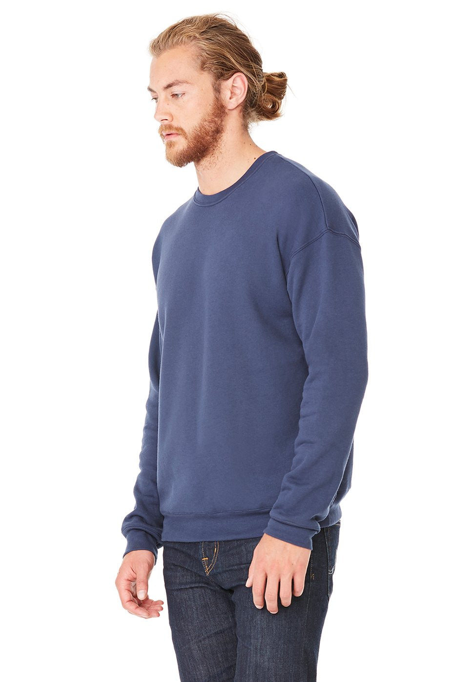 Unisex Drop Shoulder Fleece - WHITE - XS(D0102H7W9LX)