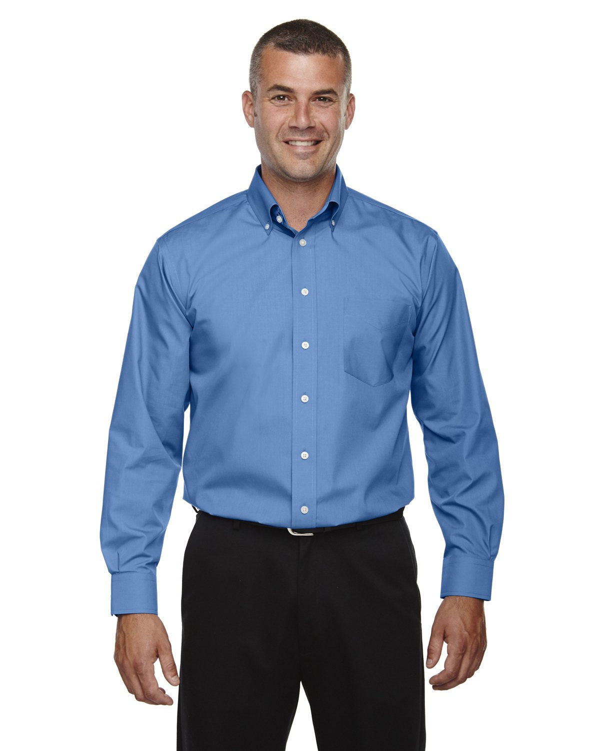 Mens crown Woven collectionSolid Broadcloth - WHITE - 5XL(D0102H76ZNJ)