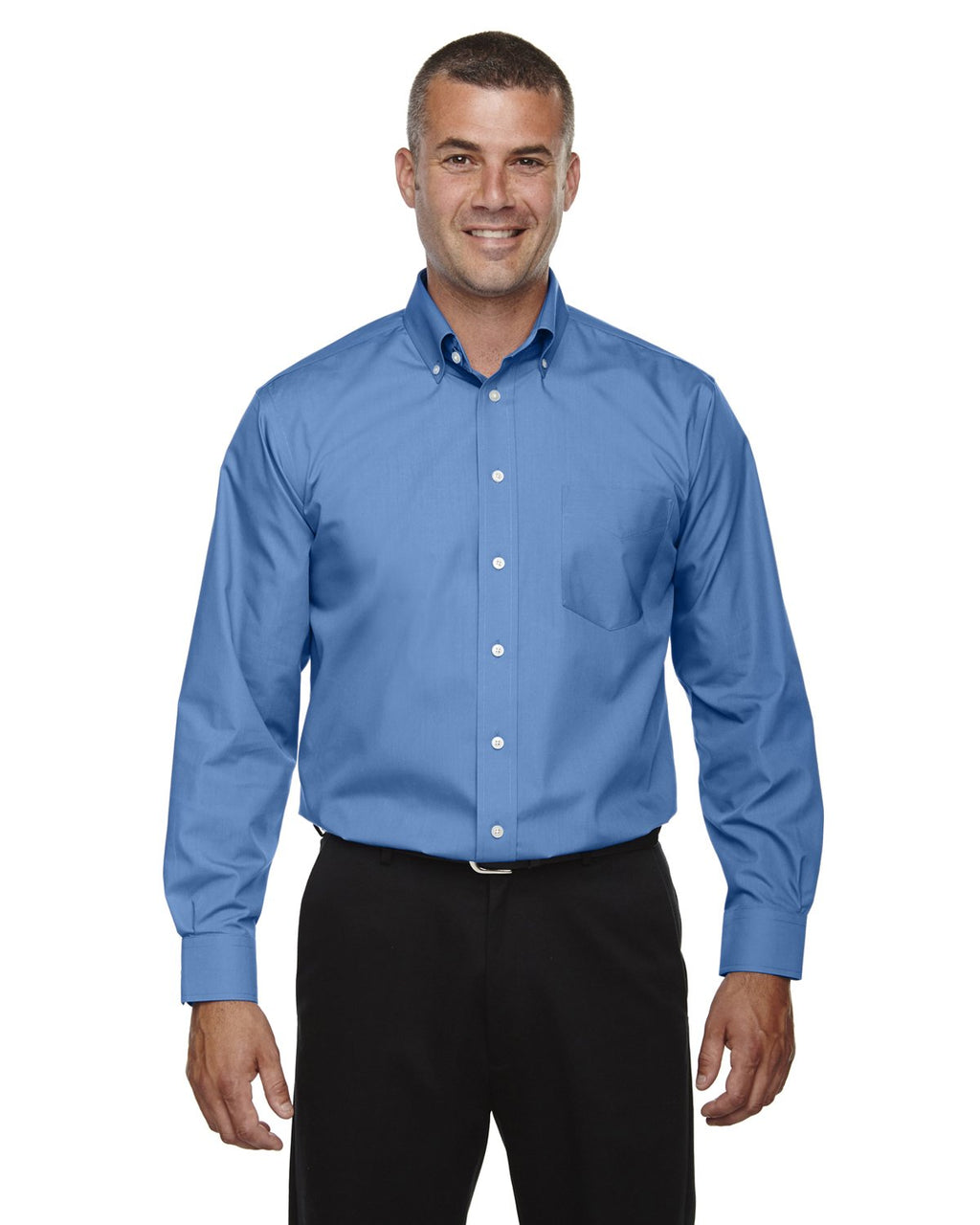 Mens Tall crown Woven collectionSolid Broadcloth - WHITE - XLT(D0102H76422)