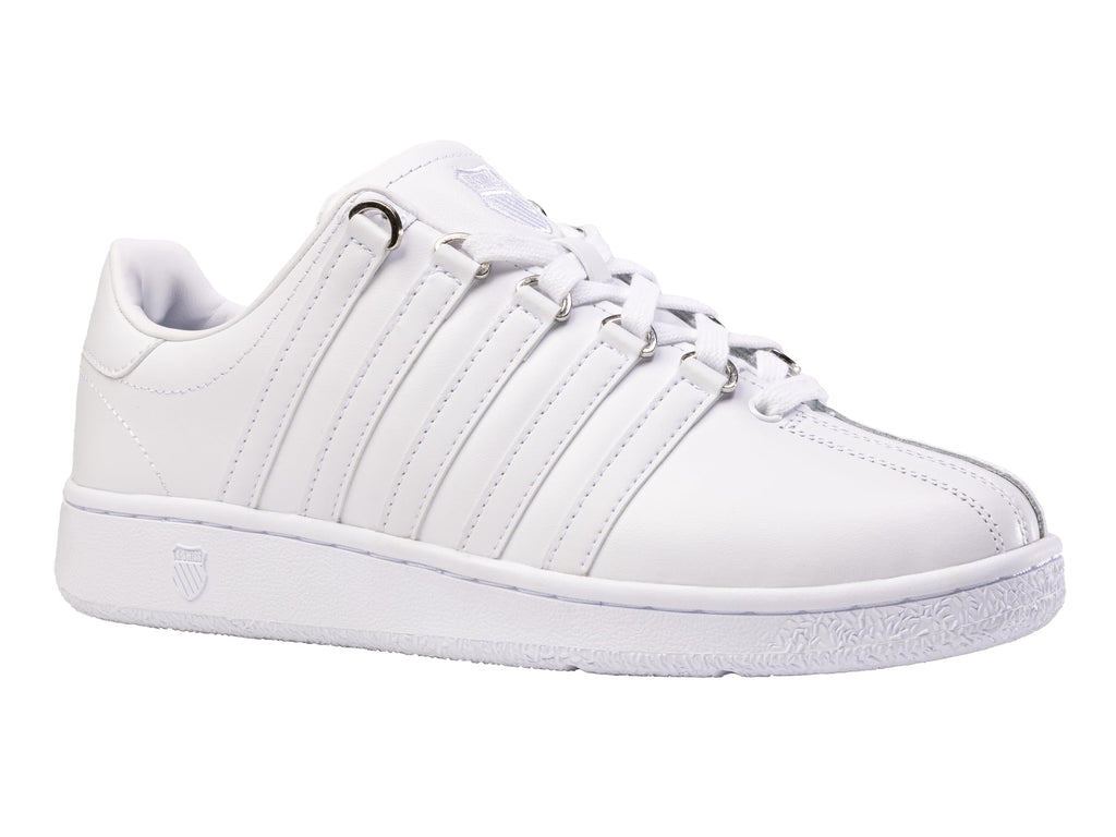 K-Swiss Men's Classic VN Leather Sneaker, White/White, 10.5 XW