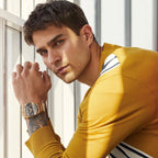 Bulova Mens High Precisionist Quartz Icon Grey IP and Rose Gold Watch, Diamonds, 300M Water Resistant