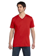 Unisex Jersey Short-Sleeve V-Neck T-Shirt - TRUE ROYAL - XS(D0102H7WcT2)