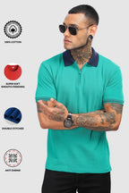 Adro Polo T Shirt for Men | Plain Polo T-Shirt | 100% Cotton Polo Tshirt | Regular Fit Polo| Available in Plus Size Polo| PN24-Z