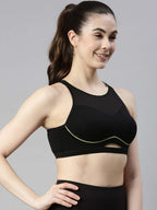 Enamor Womens Contour Bounce Control Medium Impact Eco-Friendly Antimicrobial Cotton Padded Wire Free Full Coverage Sports Slip