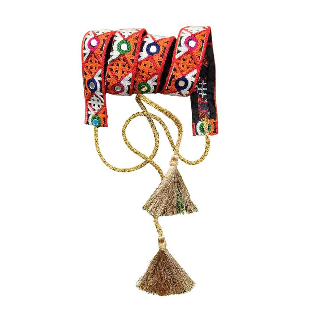 Kathiawadi Women Waist Belt For Garba | Navratri Festive Special Adjustable Belt For Girls (44) 44