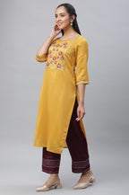 Aurelia Women Kurta, Palazzo & Dupatta 23AUAS14190-704231-Yellow-XL