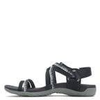 Merrell Women's Terran 3 Cush Lattice Sandal, Black, 8 Wide