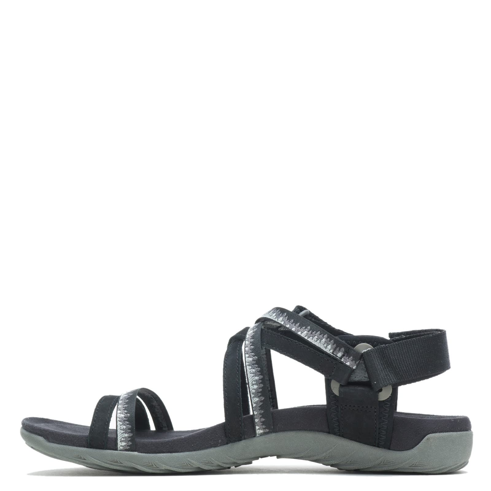 Merrell Women's Terran 3 Cush Lattice Sandal, Black, 8 Wide