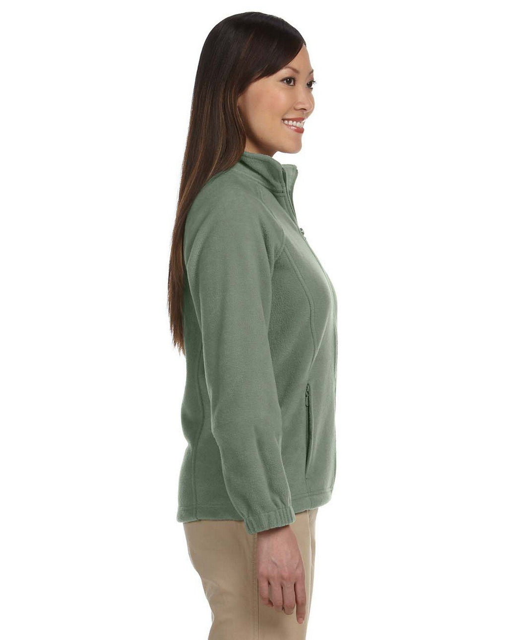 Ladies 8 oz Full-Zip Fleece - BLAcK - XS(D0102H76WS2)