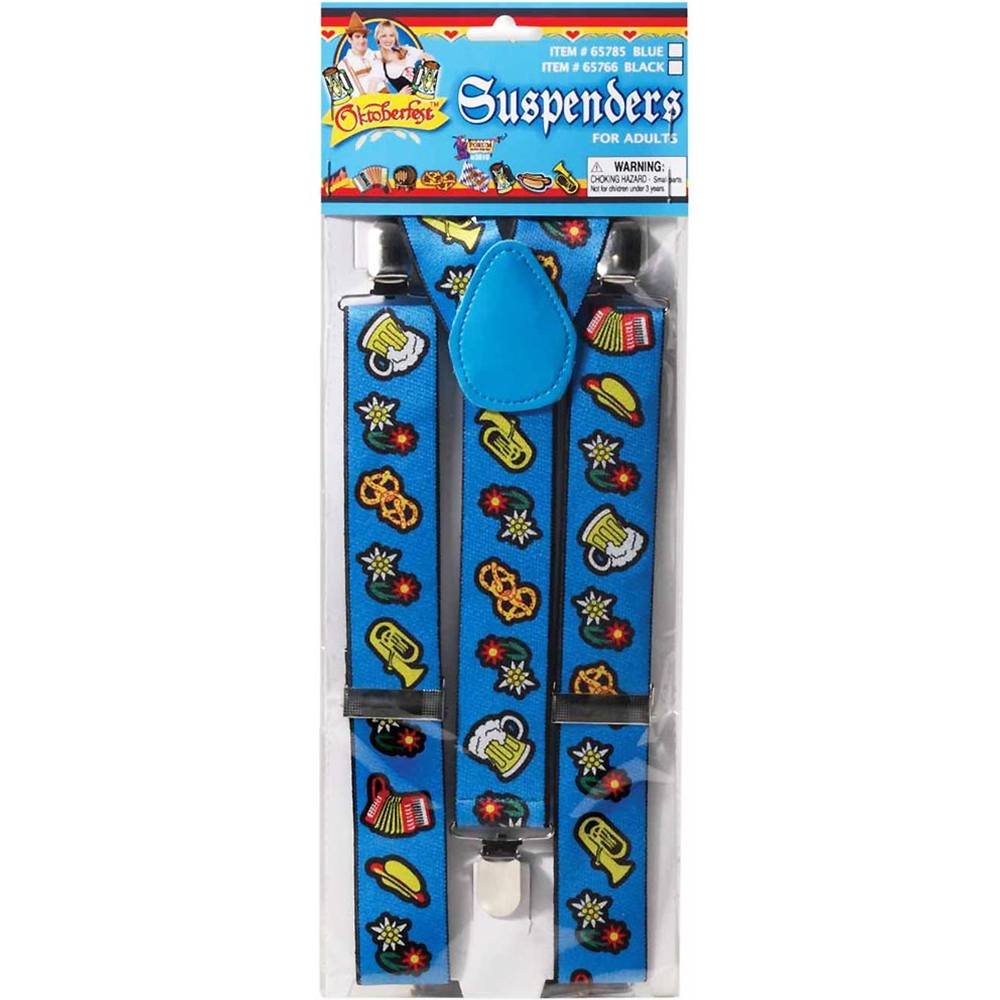 Forum Novelties Oktoberfest Blue Suspenders