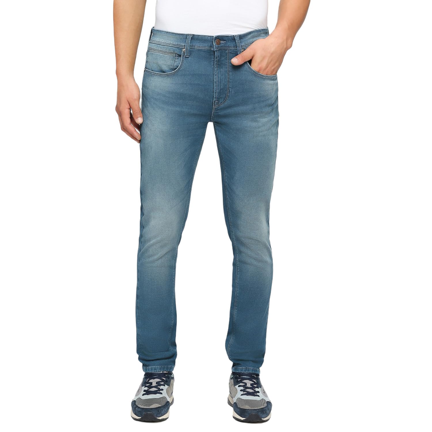 Pepe Jeans Men Mid Rise Slim Fit Jeans, Blue, 28