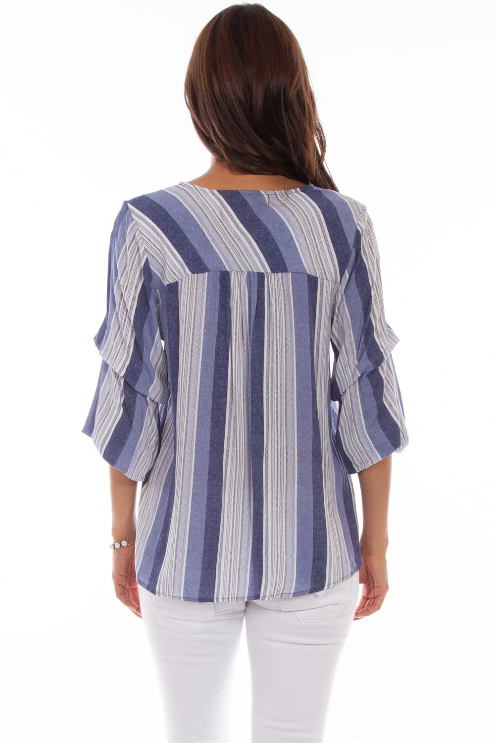 TIE FRONT TOP W/PUFF PRINT