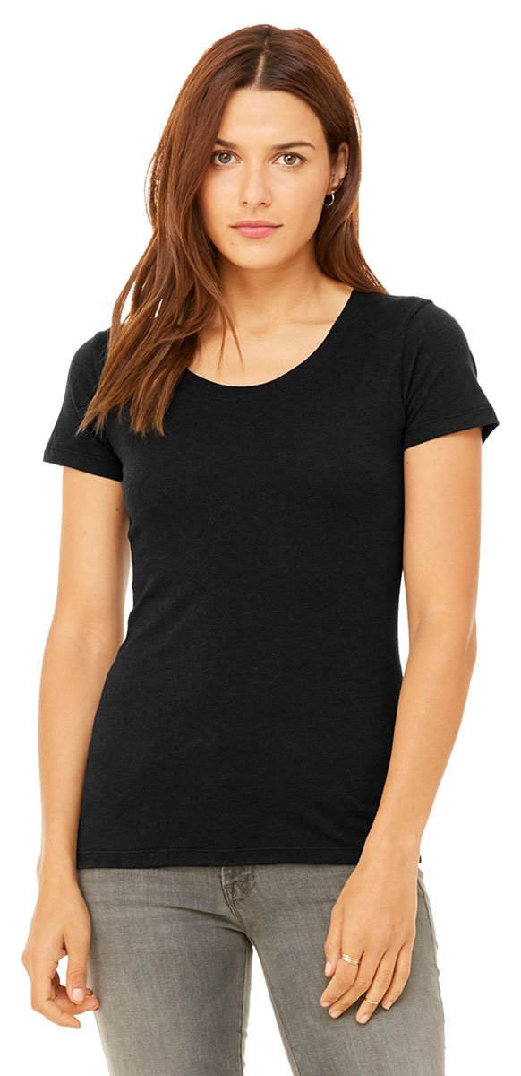Ladies Triblend Short-Sleeve T-Shirt - cHAR BLK TRIBLND - S(D0102H7WV7X)