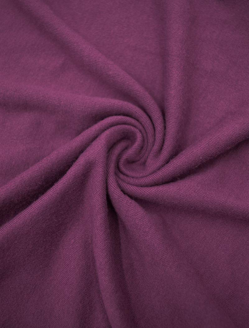 Minclouse Women's Long Sleeve Cowl Neck Sweater Pullover Turtleneck Casual Loose Sweatshirts Tunic Tops (X-Large, A-Purple)