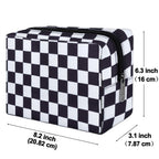 E-Tree 9.8 inch Canvas Zippered Cosmetic Travel Bag, Makeup Carrying Case, Mini Packing Cube, Compliant Bag, Toiletry Carry Pouc