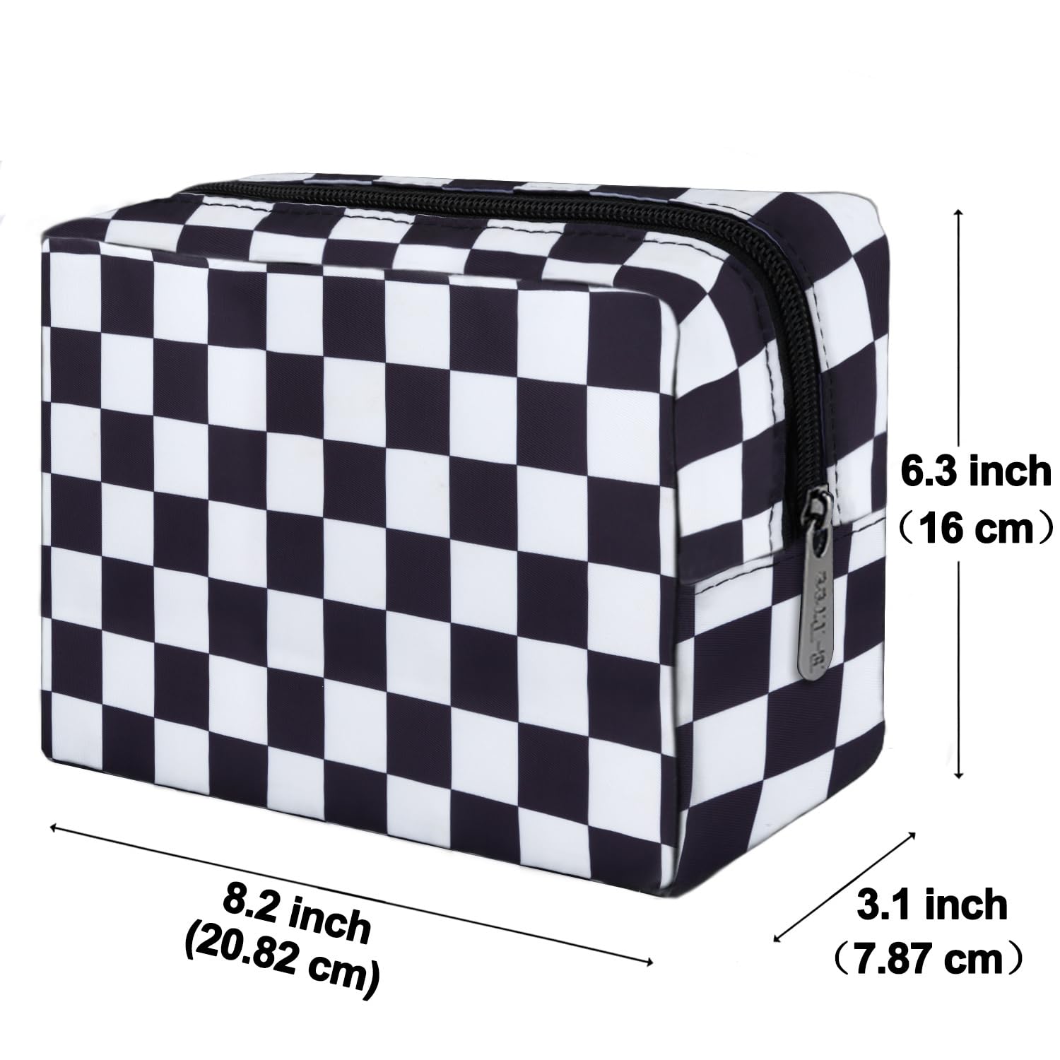 E-Tree 9.8 inch Canvas Zippered Cosmetic Travel Bag, Makeup Carrying Case, Mini Packing Cube, Compliant Bag, Toiletry Carry Pouc