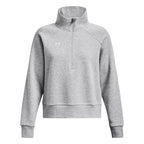 Under Armour Womens Rival Fleece Half Zip, (012) Mod Gray Light Heather / / White, 4X-Large Tall