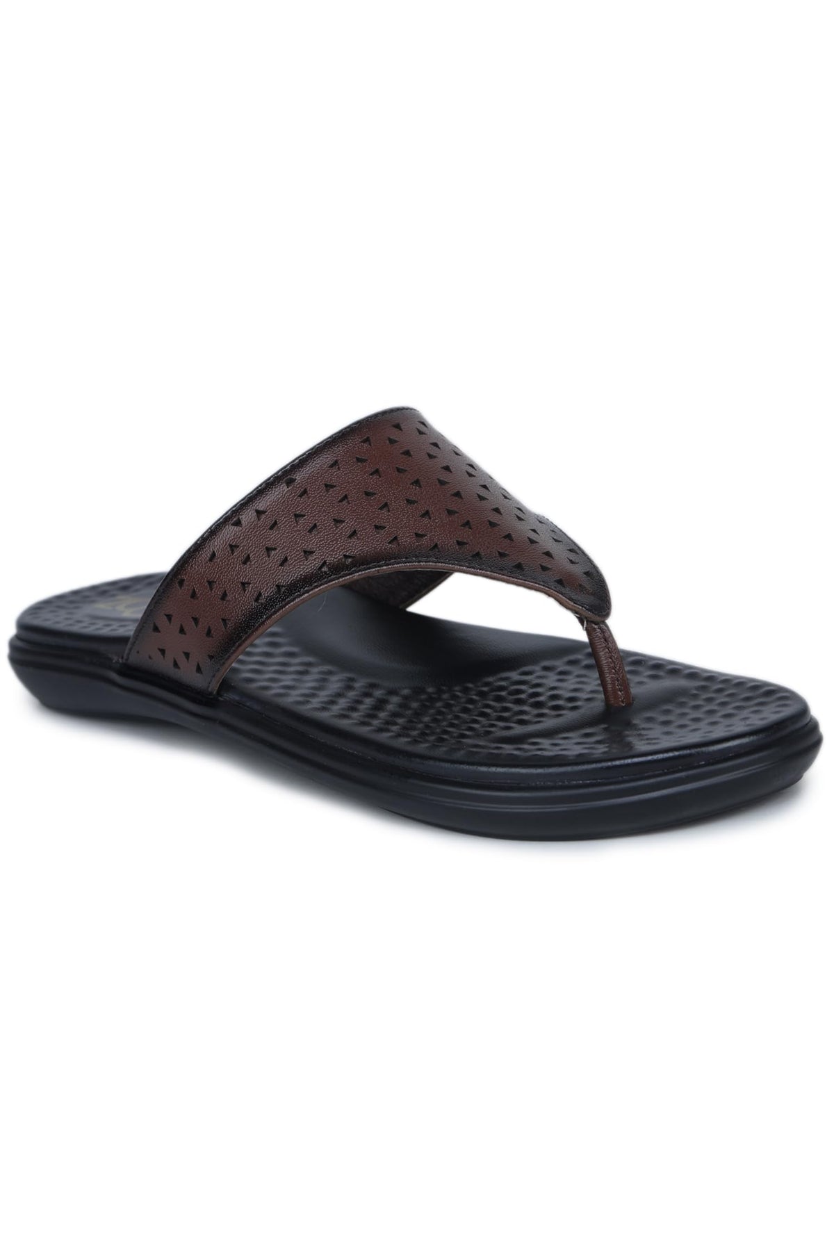 Zoom Shoes Genuine Leather Slippers for Women WL1552 | VToe Strap Flats with Fine Detailing 7