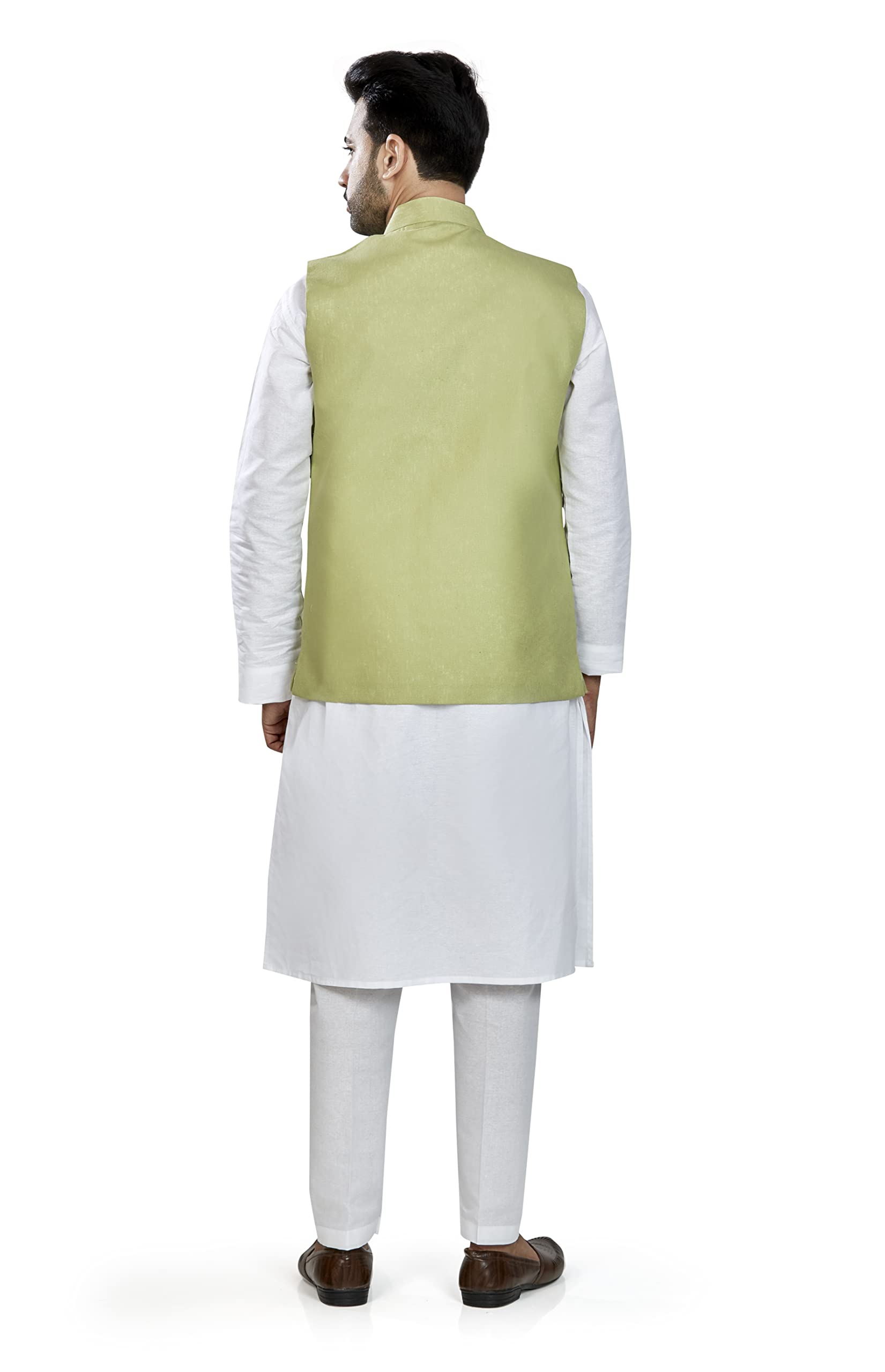 BE ACTIVE Mens Linen Blend Nehru Jacket With Mandarin Collar || Ethnic Koti For Men || Men Koti Formal|| Men Koti Wedding (RFKT