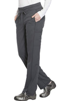 Dynamix Scrubs for Women, Drawstring Cargo Pants for Women DK130T, XL Tall, Pewter
