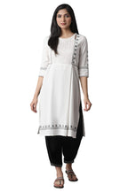 W For Woman Women'S Regular Kurta (21Few13727-214351_Ecru 6)