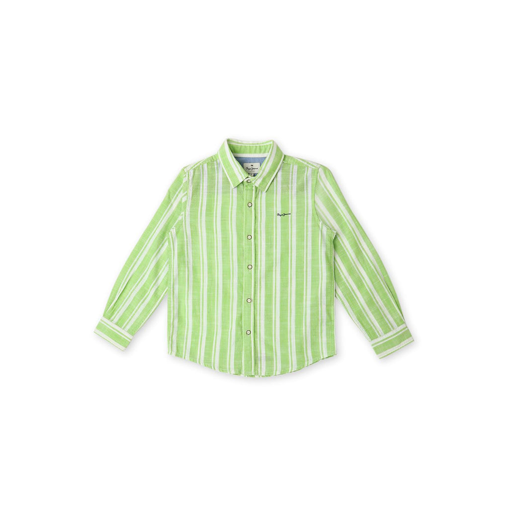 Pepe Jeans Boys Regular Fit Striped Shirts