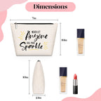 Inspirational Quote Gift for Women -Birthday Graduation Gift for Best Friend Sister -Makeup Bag Gift -Never Let Anyone Dull Your