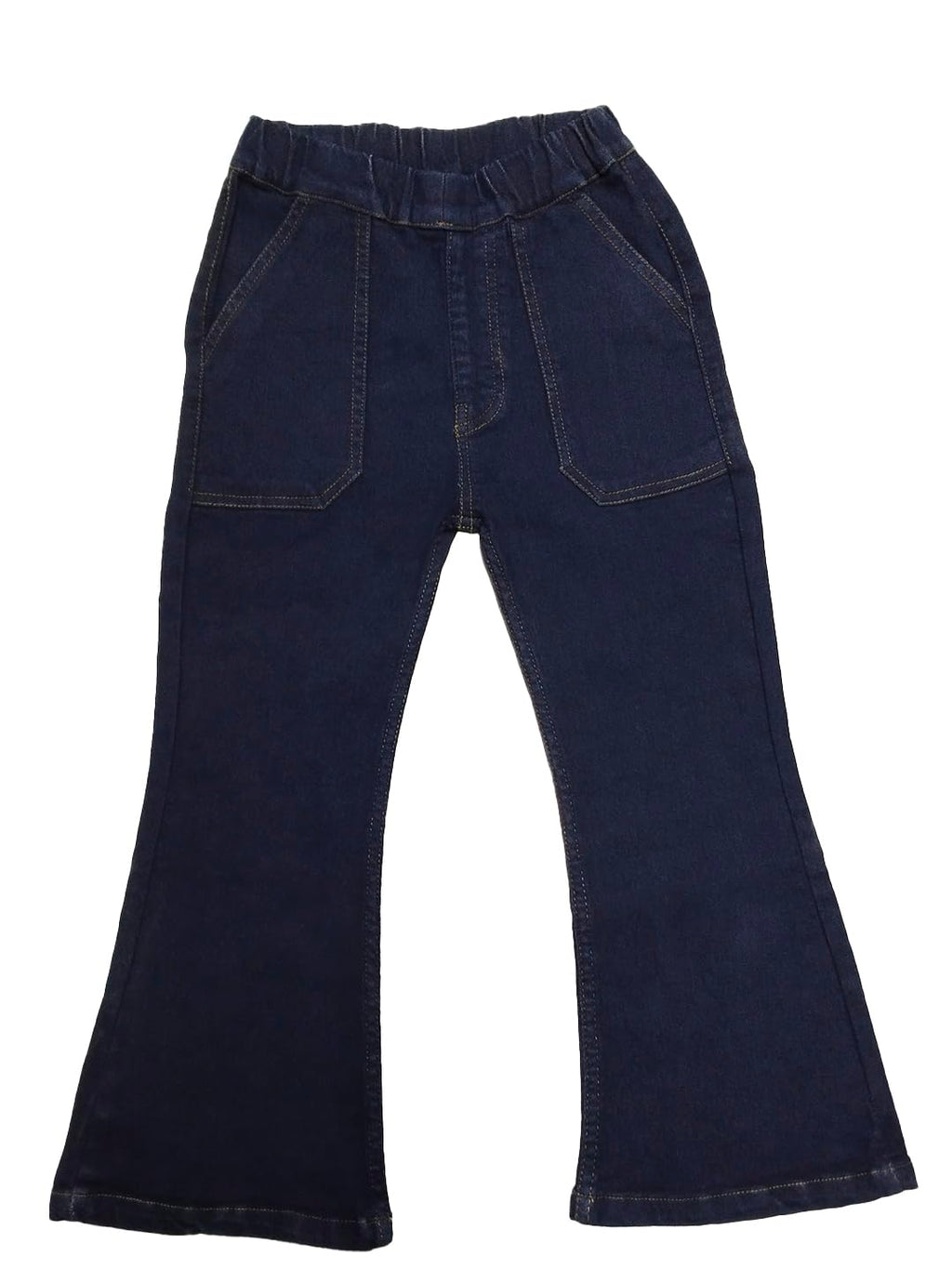 Kotty Girls Boot Cut Fit Solid Jeans Braves Navy