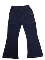 Kotty Girls Boot Cut Fit Solid Jeans Braves Navy