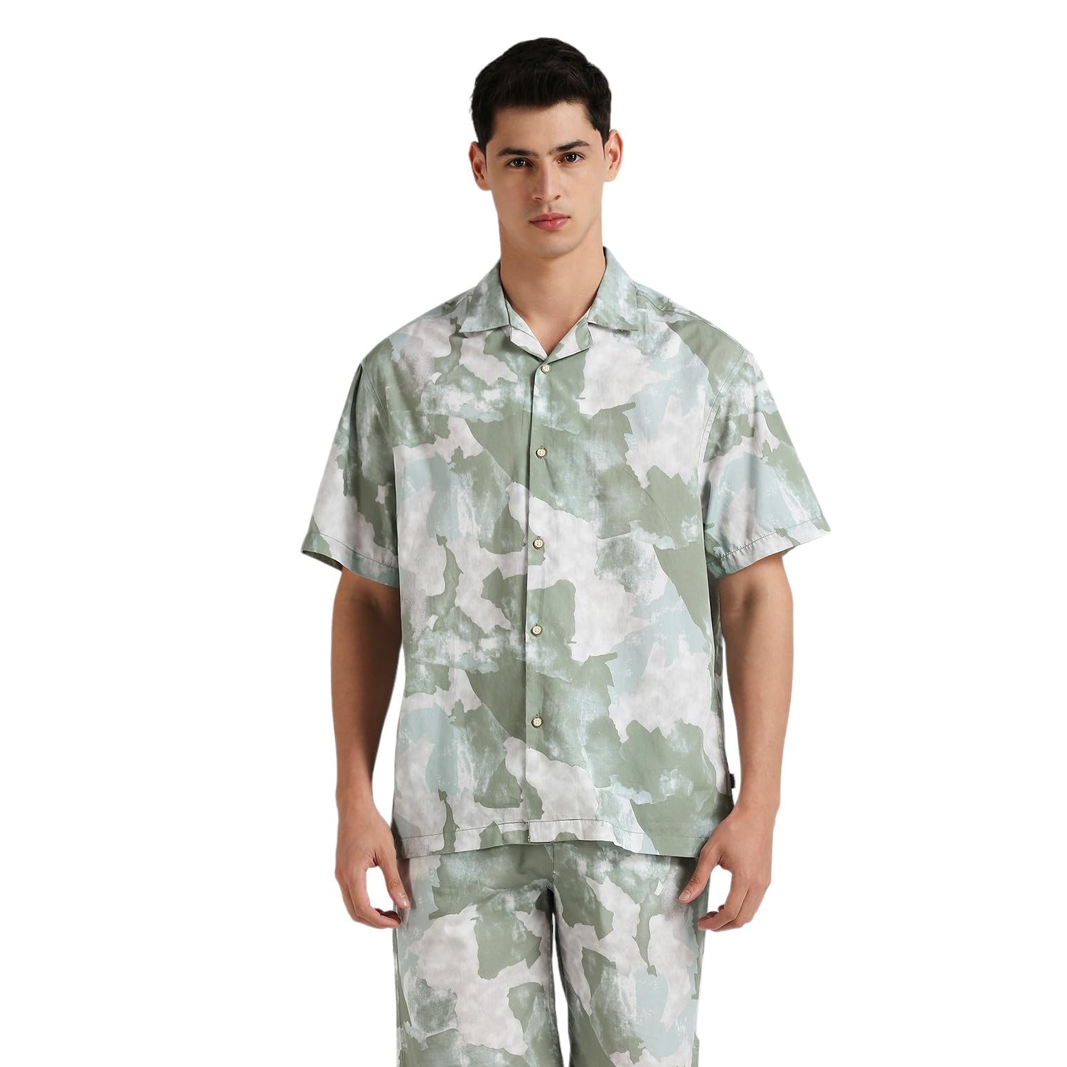 Pepe Jeans MenS Relaxed Fit Shirt (Pm308759_Green