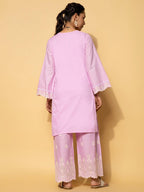 Libas Womens Embroidered Cotton Co-Ord Set For Women