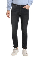 Turtle Men Cotton Stretch Narrow Fit Dark Grey Jeans