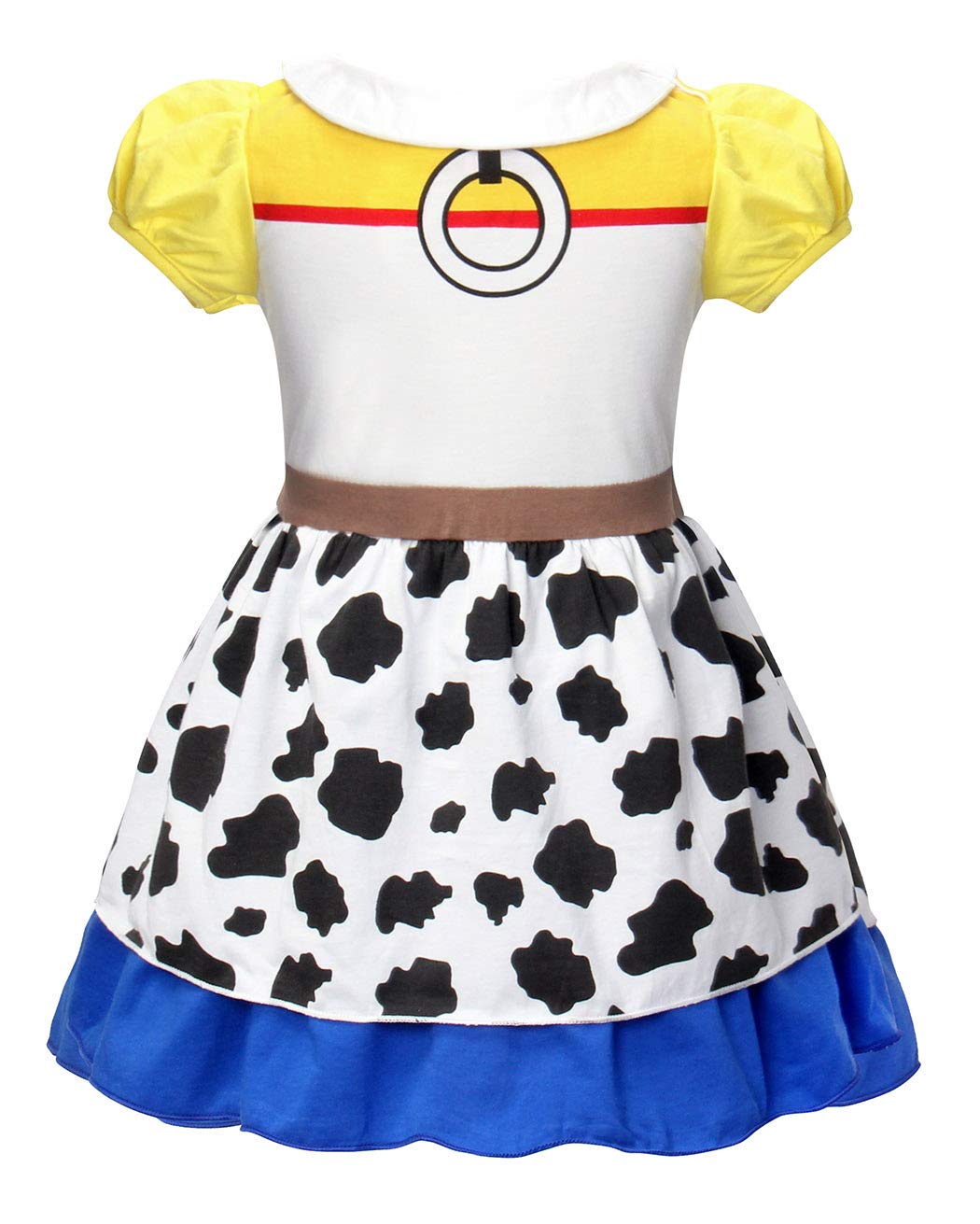 Jurebecia Little Girls Jessie Dress Halloween Costume Jessie Fancy Dress Up Holiday Party Dresses Size 3T