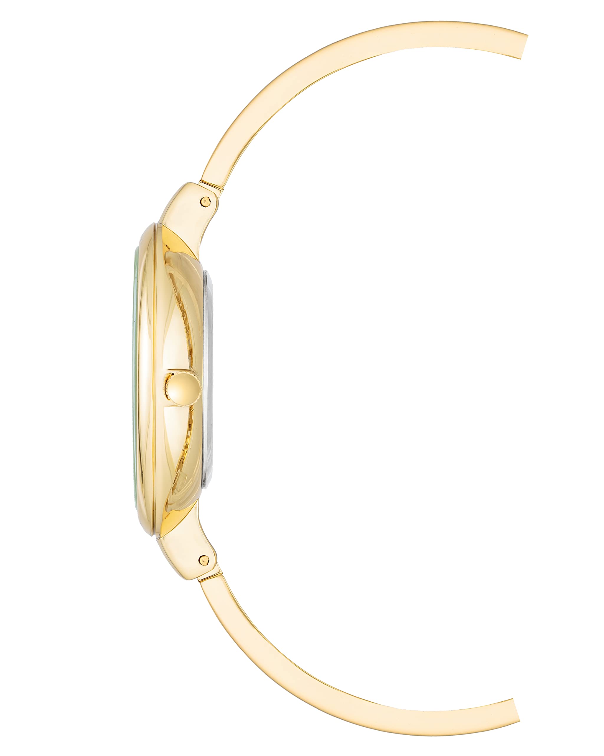 Anne Klein Women's Japanese Quartz Dress Watch with Metal Strap, Gold, 4.5 (Model: AK/1470WTST)
