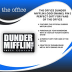 JUST FUNKY The Office Dunder Mifflin Logo Enamel Pin