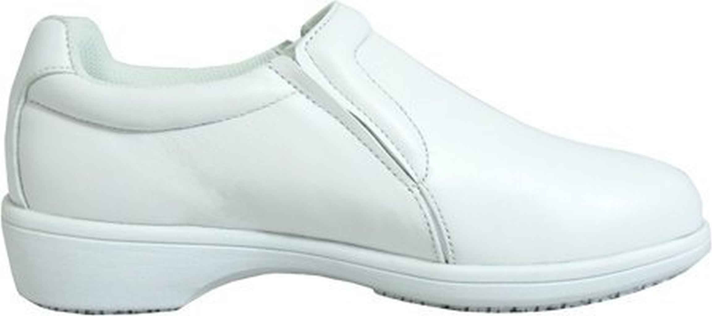 Genuine Grip 415-10W Womens Slip-Resistant Slip on Casual Shoes  White - Size 10 Wide