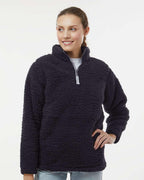 Ladies Epic Sherpa 14 Zip - OATMEAL HEATHER - S(D0102H76gHJ)