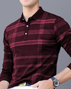 Noble Monk MenS Polo Neck Full Sleeves T-Shirt | Causal Tshirt For Men