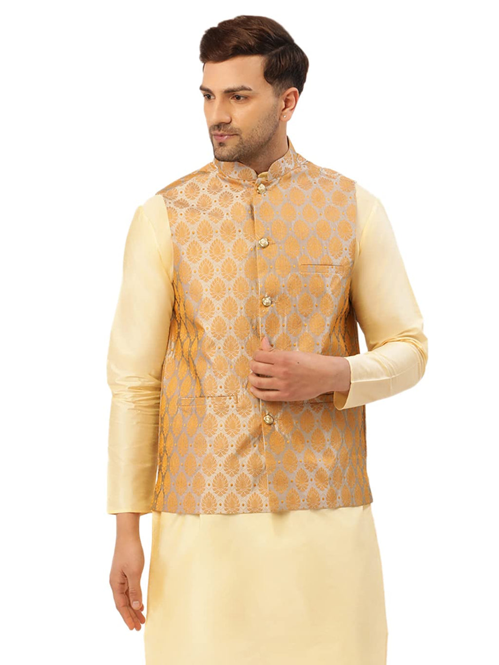 Jompers Mens Self Designed Waistcoat
