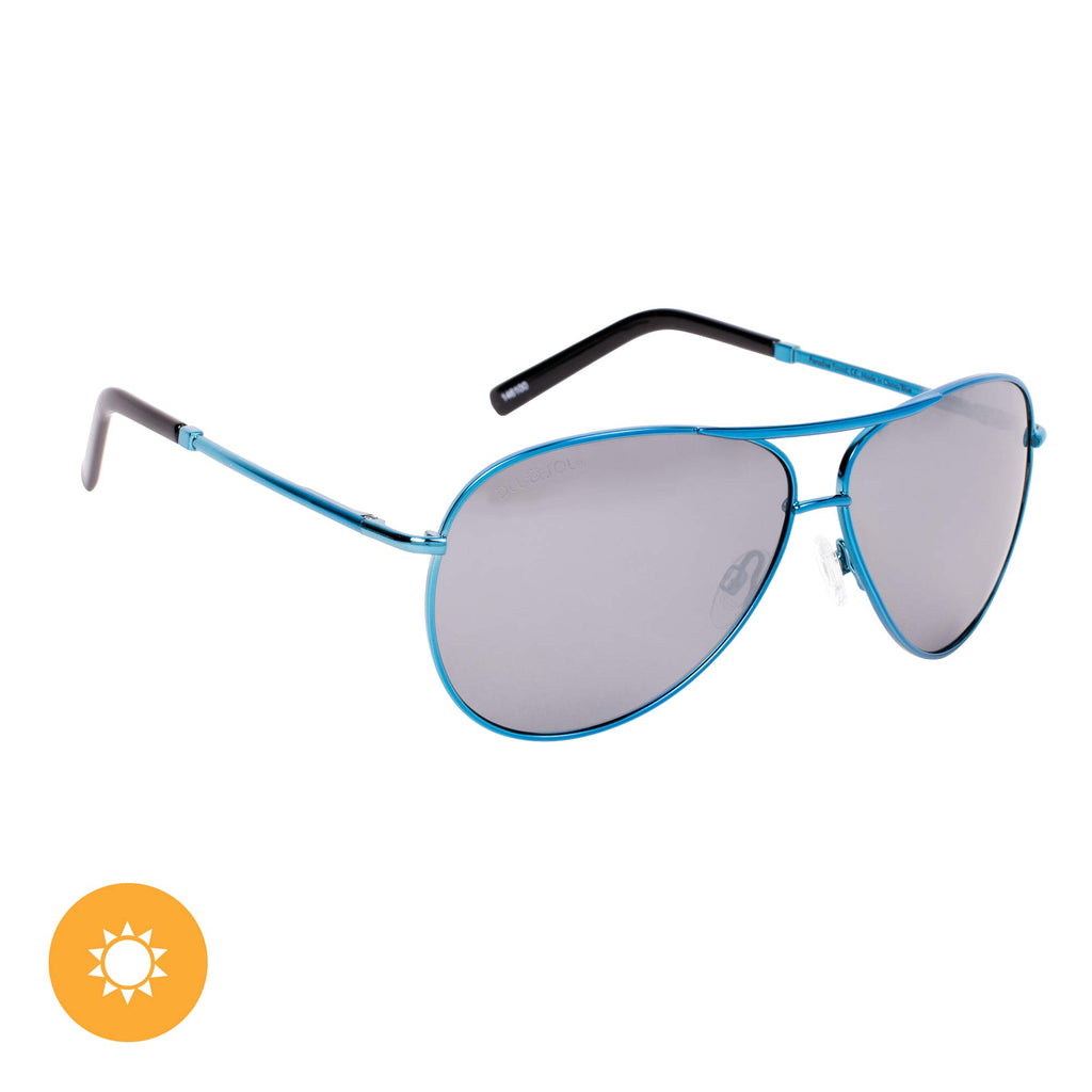 Solize Paradise Found - Silver-Blue by DelSol for Unisex - 1 Pc Sunglasses