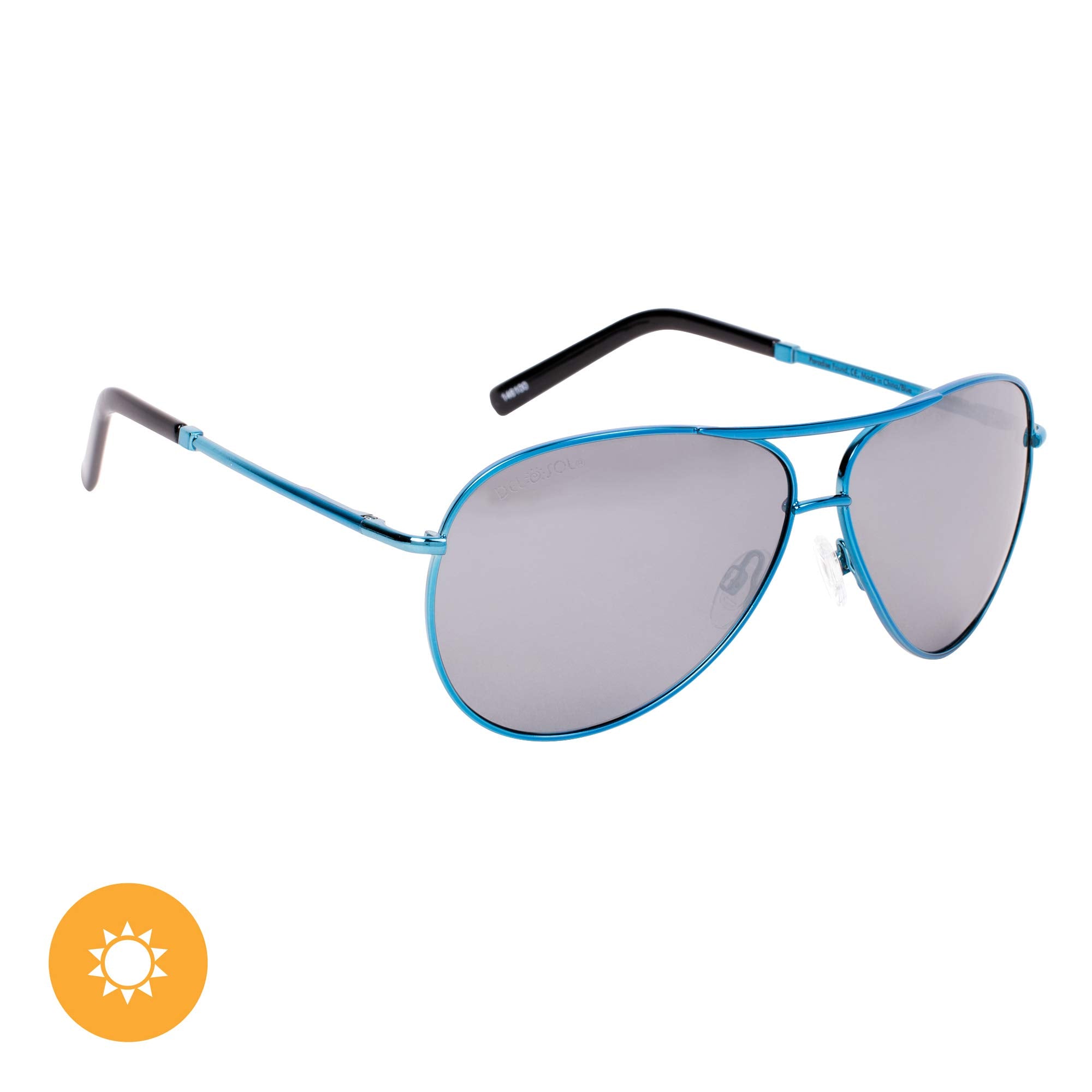 Solize Paradise Found - Silver-Blue by DelSol for Unisex - 1 Pc Sunglasses