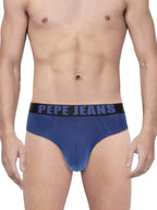 Pepe Jeans Innerwear MenS Cotton Blend Brief (Pack Of 1) (Opb01-01_Dark Royal_Dark Royal_90-95_Dark Royal_95 Cm)