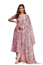 LookMark Womens Trendy Printed Cotton Blend Straight Kurta Pant Dupatta Set ||AZ-LM-OG-KS2092-XL Peach
