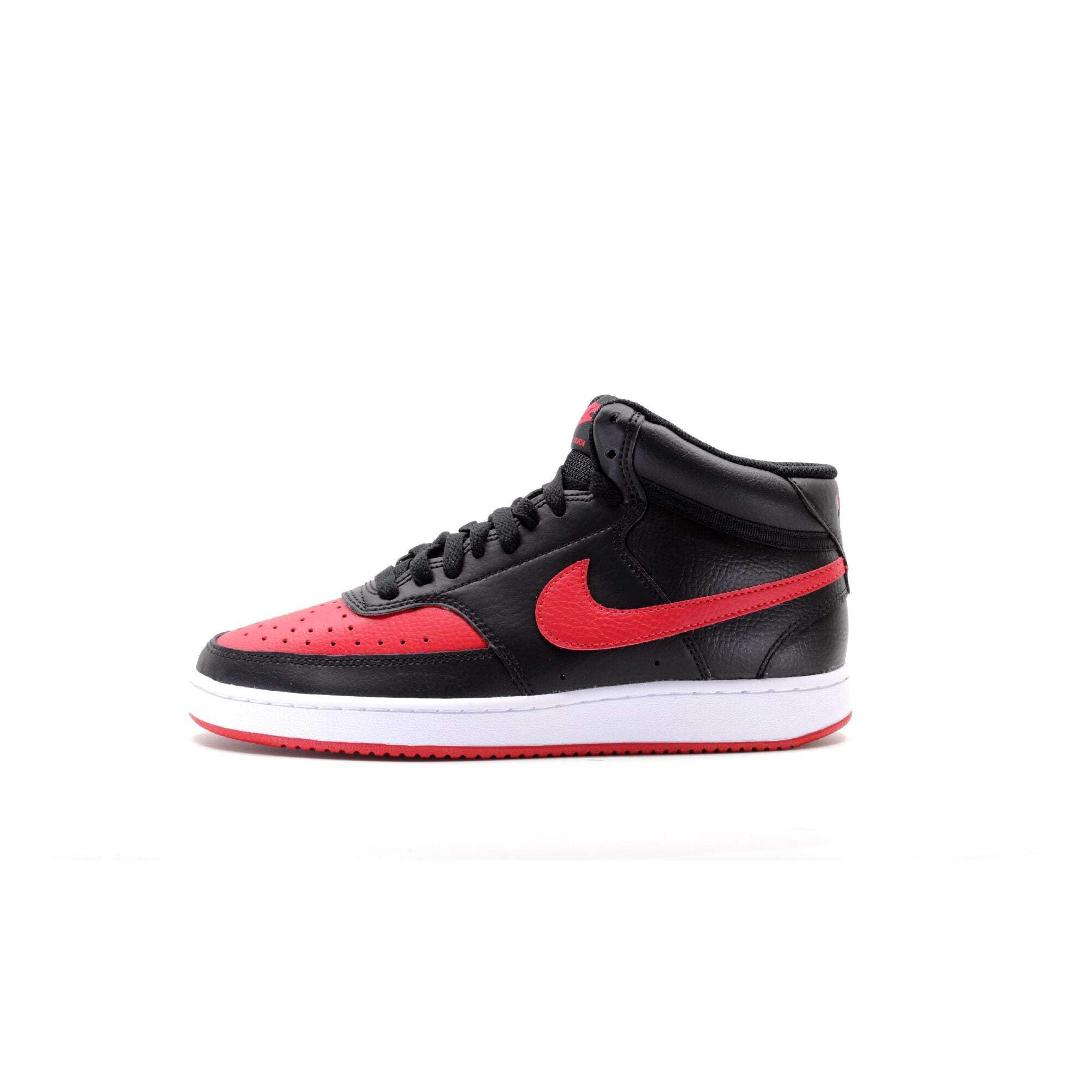 Nike Court Vision Mid//White Leather Sneaker Men Running Shoes