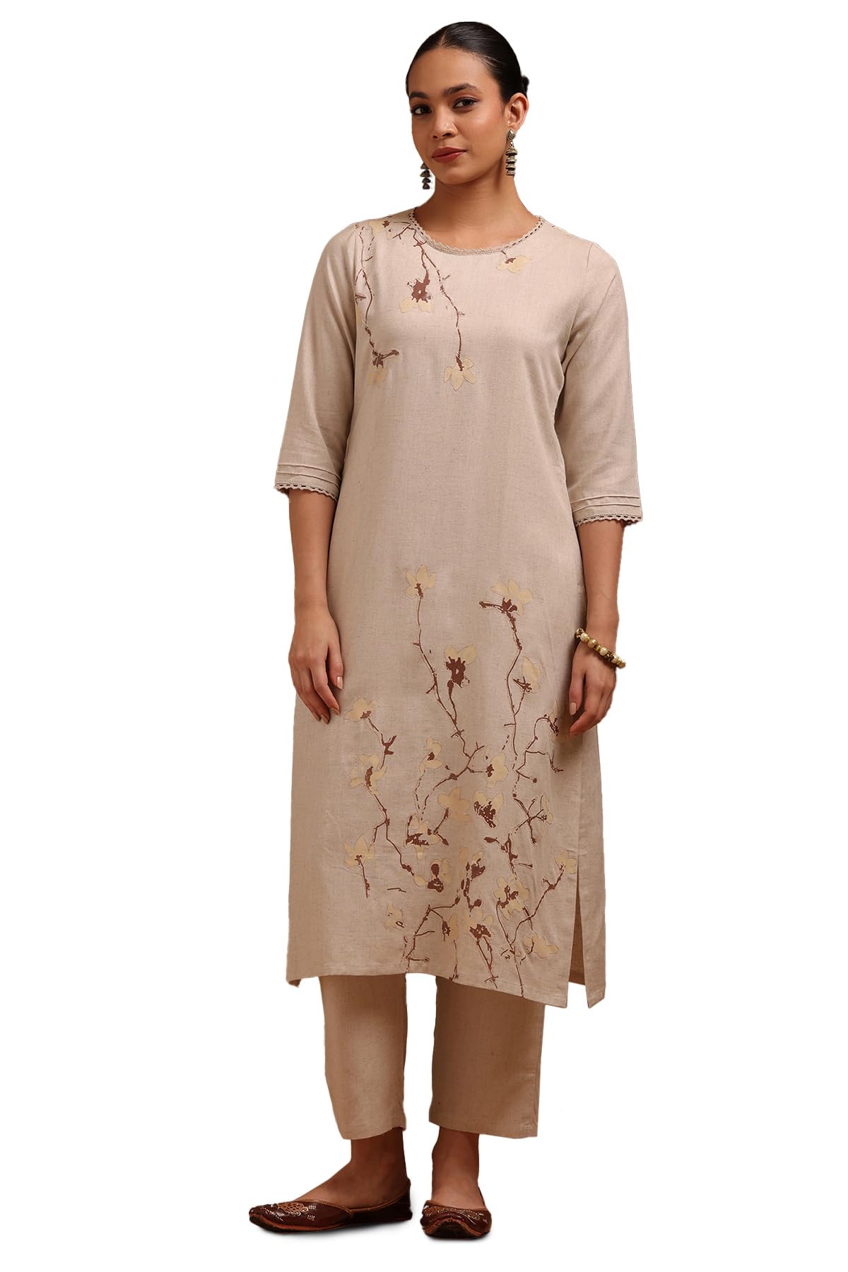 Soch Women Linen Kurta Set (